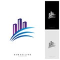 Modern City Logo Concepts. Corporate Business Finance Logo design vector template - Vector Royalty Free Stock Photo