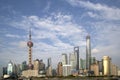 Modern city Shanghai skyline Royalty Free Stock Photo