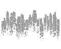 Modern City skyline . city silhouette.