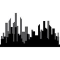 Modern City skyline . city silhouette. vector illustration in flat design Royalty Free Stock Photo