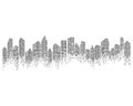 Modern City skyline vector illustration