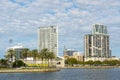 Modern city skyline, St. Petersburg, Florida, USA Royalty Free Stock Photo