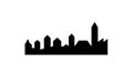 Modern city skyline illustration - modern abstract architecture urban city skyline illustration