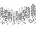 Modern City skyline vector illustration