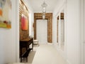 Modern Classic Hall Hallway Corridor In Old Vintage Apartment