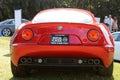 Modern classic italian sports car rear