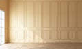 Modern classical pattern wall decorate and woodern floor Royalty Free Stock Photo