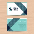 Modern and clean design business card template in abstract background. Printing design template. Royalty Free Stock Photo