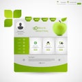 Modern Clean Green Business Website Template Royalty Free Stock Photo