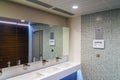 Modern clean new public toilet room. Royalty Free Stock Photo