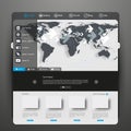 Modern Clean Website Template Royalty Free Stock Photo