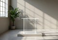 Modern Clear Acrylic Console Table Minimalist Design