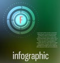 Modern, clear template cirlce shape. Can be used for infographics, websites elements, presentations, comparison, packages, advert