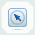 Modern Click Pointer Icon for UI Design Royalty Free Stock Photo