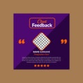 Modern Client Testimonial Design. Artistic Layout Display for Promotion. Royalty Free Stock Photo