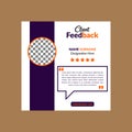 Modern Client Testimonial Design. Elegant Layout Display for Promotion. Royalty Free Stock Photo