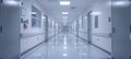 Modern clinic hallway exuding professionalism with sleek contemporary design and clean lines Royalty Free Stock Photo