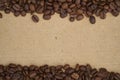 Modern close up coffee beans