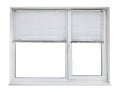 Modern closed plastic window on white background Royalty Free Stock Photo