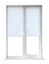Modern closed plastic window on white Royalty Free Stock Photo