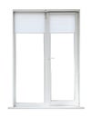 Modern closed plastic window on white background Royalty Free Stock Photo