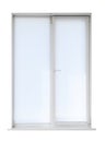 Modern closed plastic window on white background Royalty Free Stock Photo