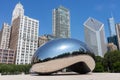Cloud Gate Sculpture at Millennium Park in Chicago with No People