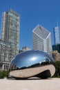 Cloud Gate Sculpture at Millennium Park in Chicago with No People