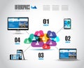Modern Cloud Globals Services concept background