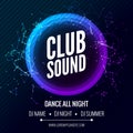 Modern Club Music Party Template, Dance Party Flyer, brochure. Night Party Club Banner Poster. Royalty Free Stock Photo