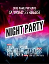 Modern Club Music Party Template, Night Dance Party Flyer, brochure. Night Party Club sound Banner Poster