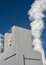 Modern coal-fired power station, portrait format Royalty Free Stock Photo