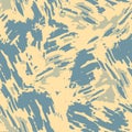 Neutral light blue yellow seamless abstract texture. Modern coastal living all over print. Irregular soft furnishing