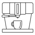 Modern coffee machine icon, outline style Royalty Free Stock Photo