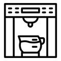 Modern coffee machine icon, outline style Royalty Free Stock Photo