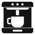 Modern coffee machine icon, simple style Royalty Free Stock Photo