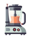Modern coffee maker icon with steel machinery