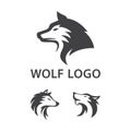Modern Collection of Elegant Wolf Howl Head Vector Template