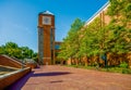 Modern college campus buildings Royalty Free Stock Photo
