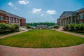 Modern college campus buildings Royalty Free Stock Photo