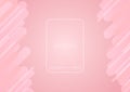 Modern color pink pastel background layer shape side art design abstract banner style