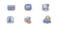 Modern Colorful App Icons Set Design Elements User Interface ui ux web flat style clean vector
