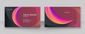 Modern colorful business card design template. Creative elegant and clean business card template with corporate concept and Royalty Free Stock Photo