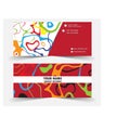 Modern colorful business card