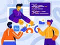 Modern colorful concept illustration of Design and Development Royalty Free Stock Photo
