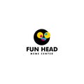 Modern colorful design FUN HEAD story logo design