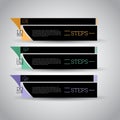 Modern Colorful design template/ Inforgraphics/ Numbered Banners. Royalty Free Stock Photo