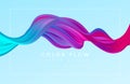 Modern colorful flow poster. Wave Liquid shape in color background. Art design for your design project. Vector