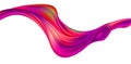 Modern colorful flow poster. Wave Liquid shape in color background. Art design for your design project. Vector