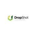 Modern Colorful Lens Camera Drop Shot Logo design